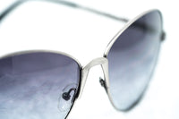 Thumbnail for Buddhist Punk Sunglasses Rectangular Antique Silver and Grey