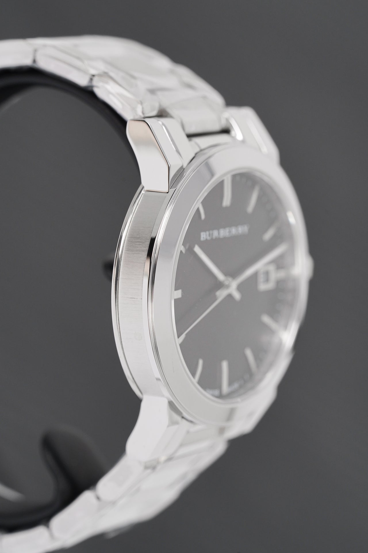 Burberry Unisex Watch The City 38mm Steel Black BU9001 – Watches 