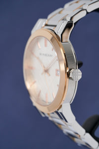 Thumbnail for Burberry Unisex Watch The City 38mm Two Tone Rose Gold BU9006