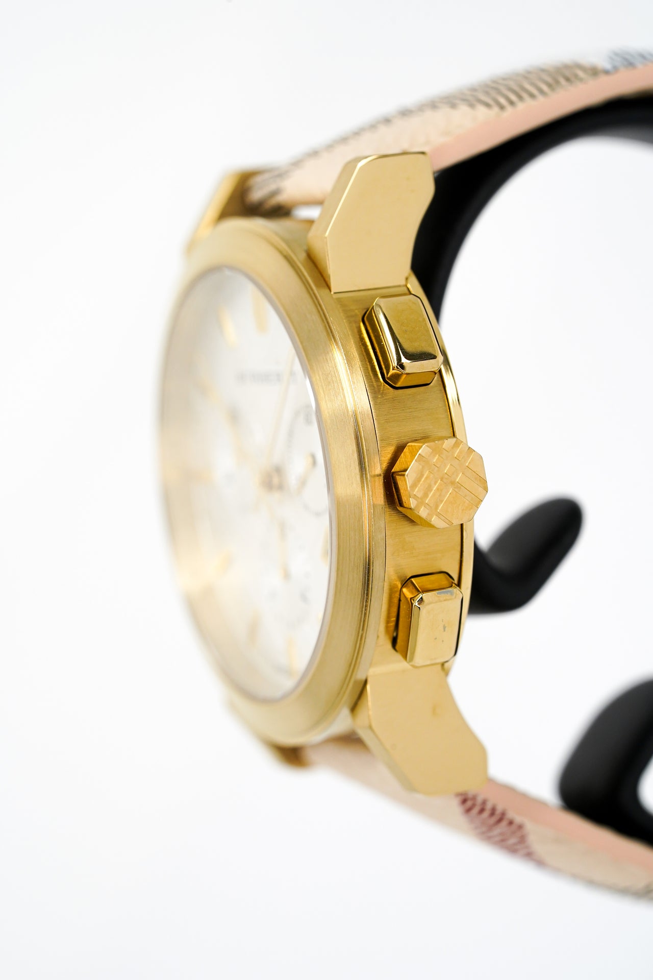 Burberry Watch Haymarket Chronograph Gold 38mm BU9752