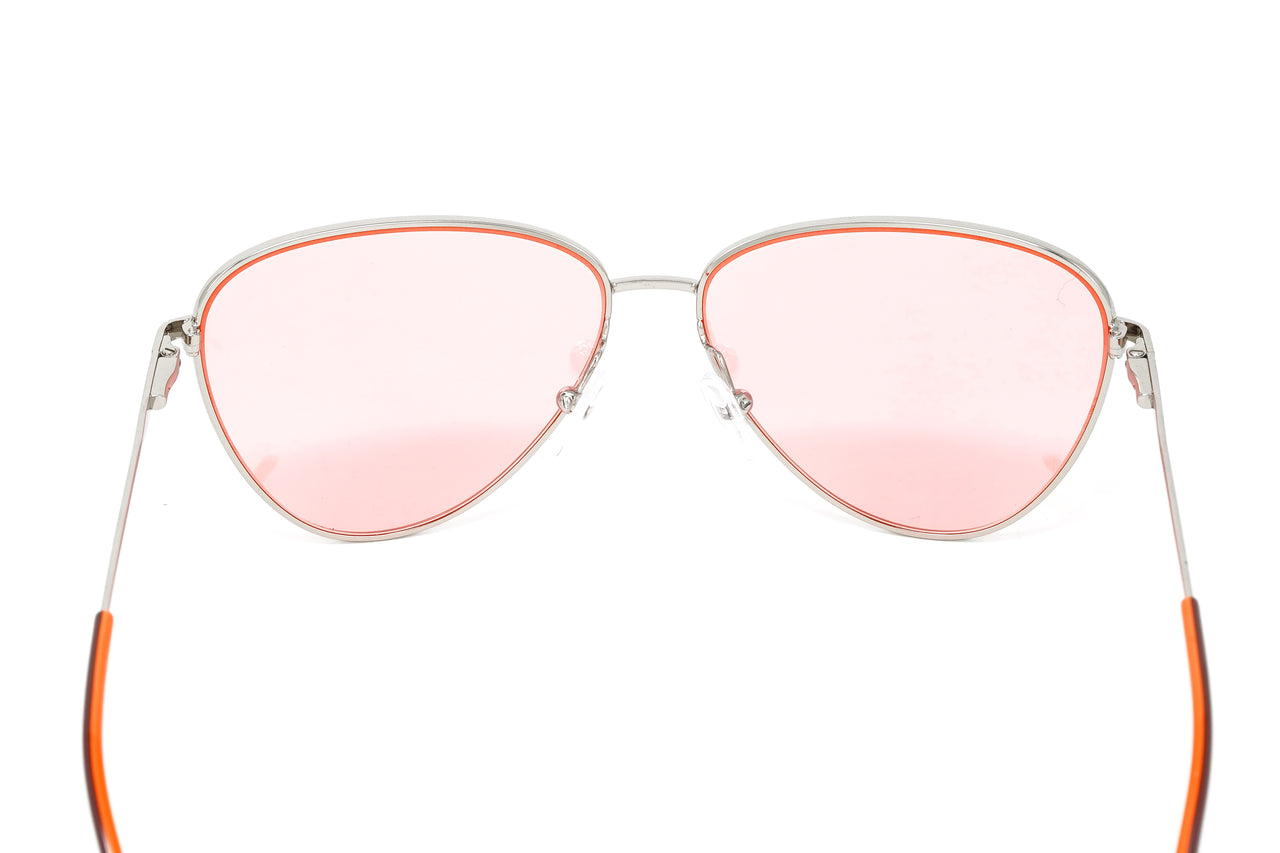 Calvin Klein Women's Sunglasses Cat Eye Pink/Silver CK19103S 046