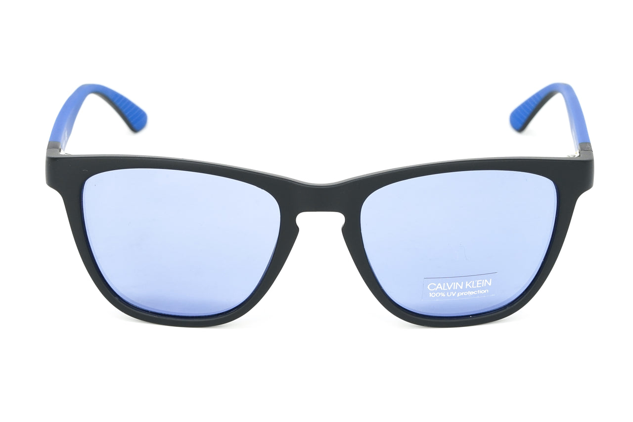 Calvin Klein Men's Sunglasses Classic Square Matte Black/Cobalt CK2054 –  Watches & Crystals