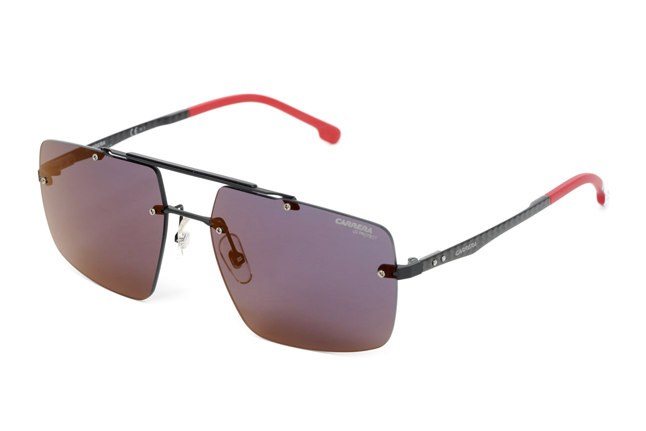Carrera CARRERA 8049/S Men Sunglasses MATTE BLACK/RED 58/16/145