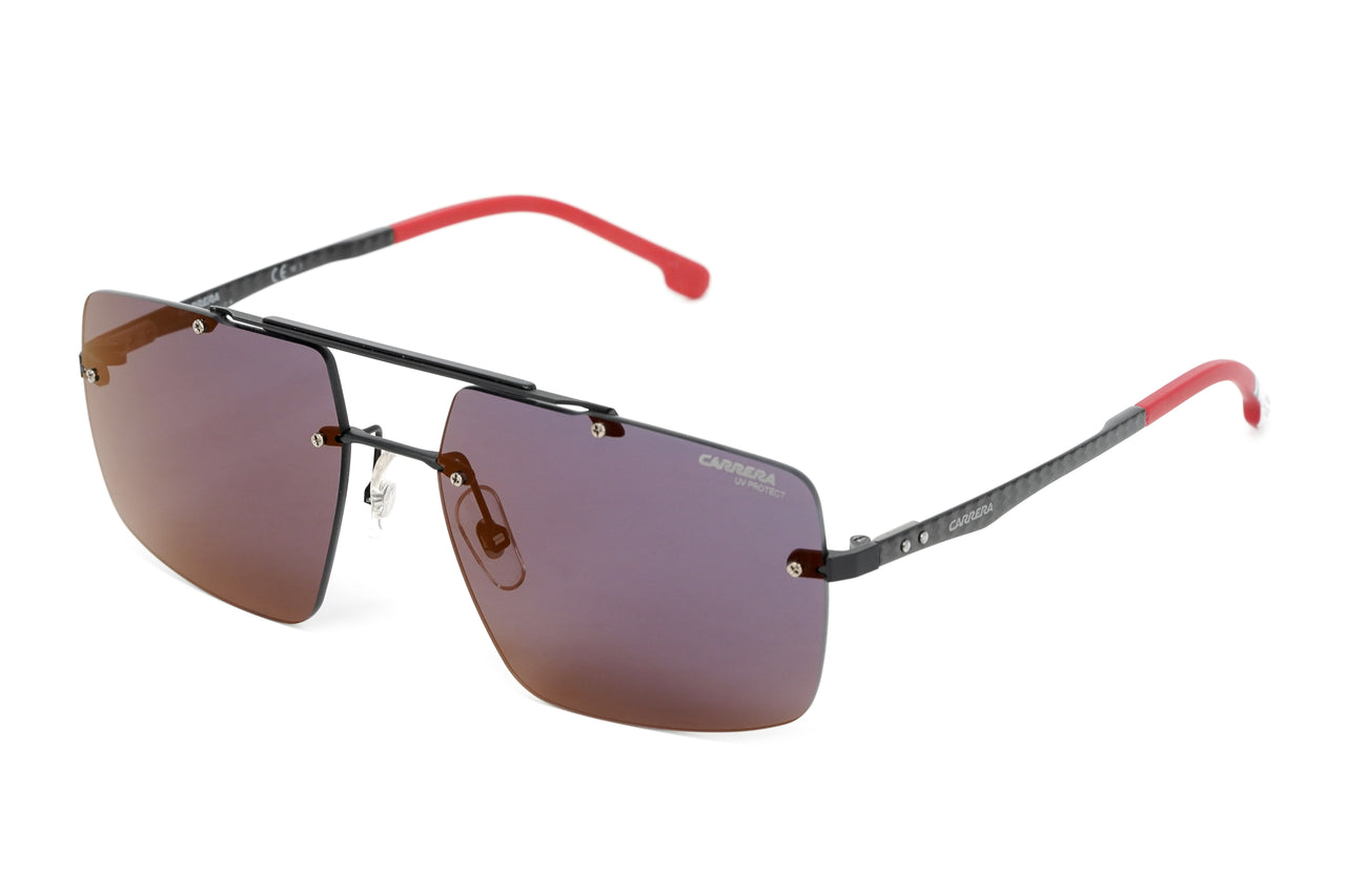 Carrera Men's Sunglasses Rimless Browline Red Mirror 8034/SE 003