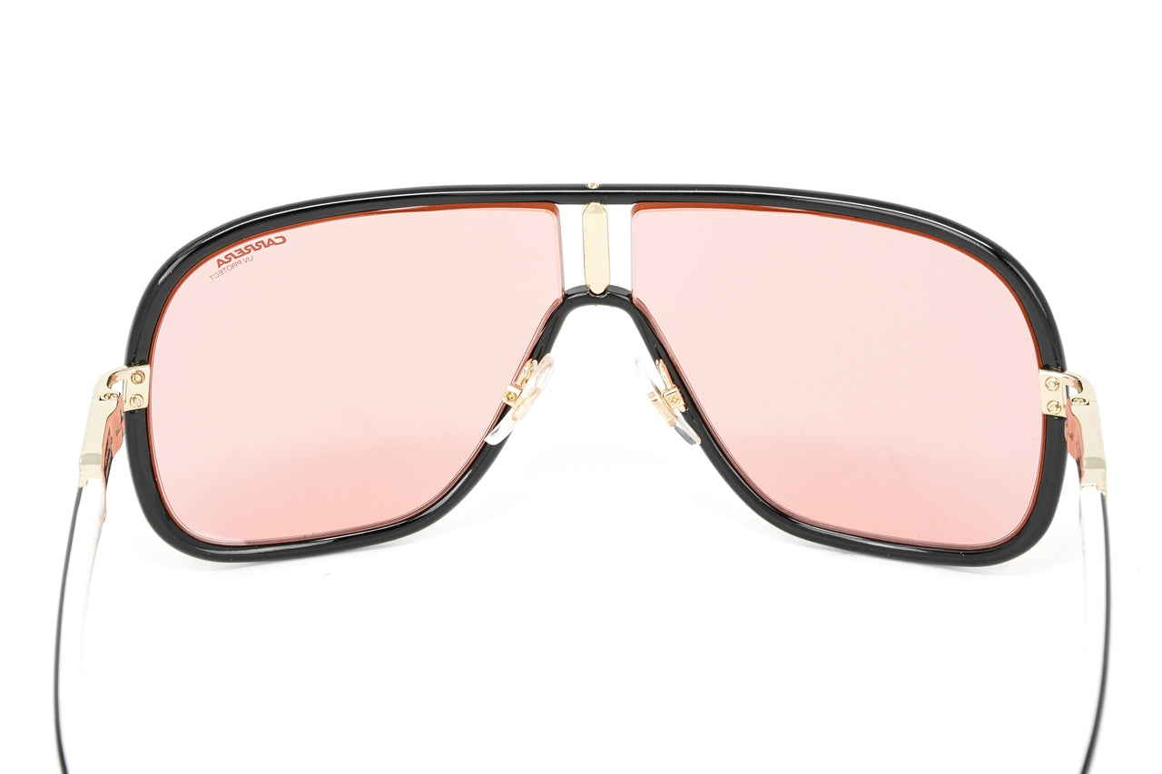 Carrera Unisex Sunglasses Pilot Shield Pink Mirror FLAGLAB 11 3H2