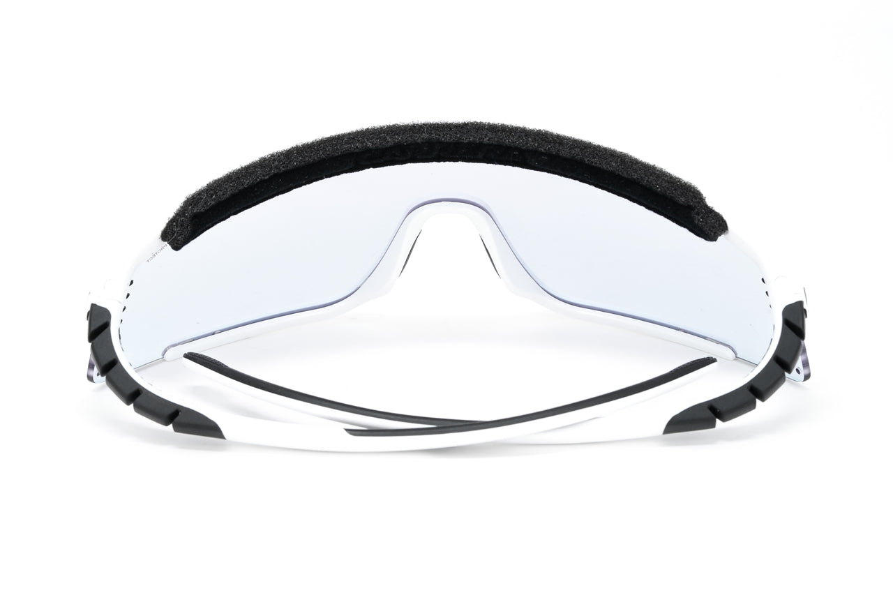 Men's Shield Sunglasses With Mirrored Lenses - All In Motion™ White : Target