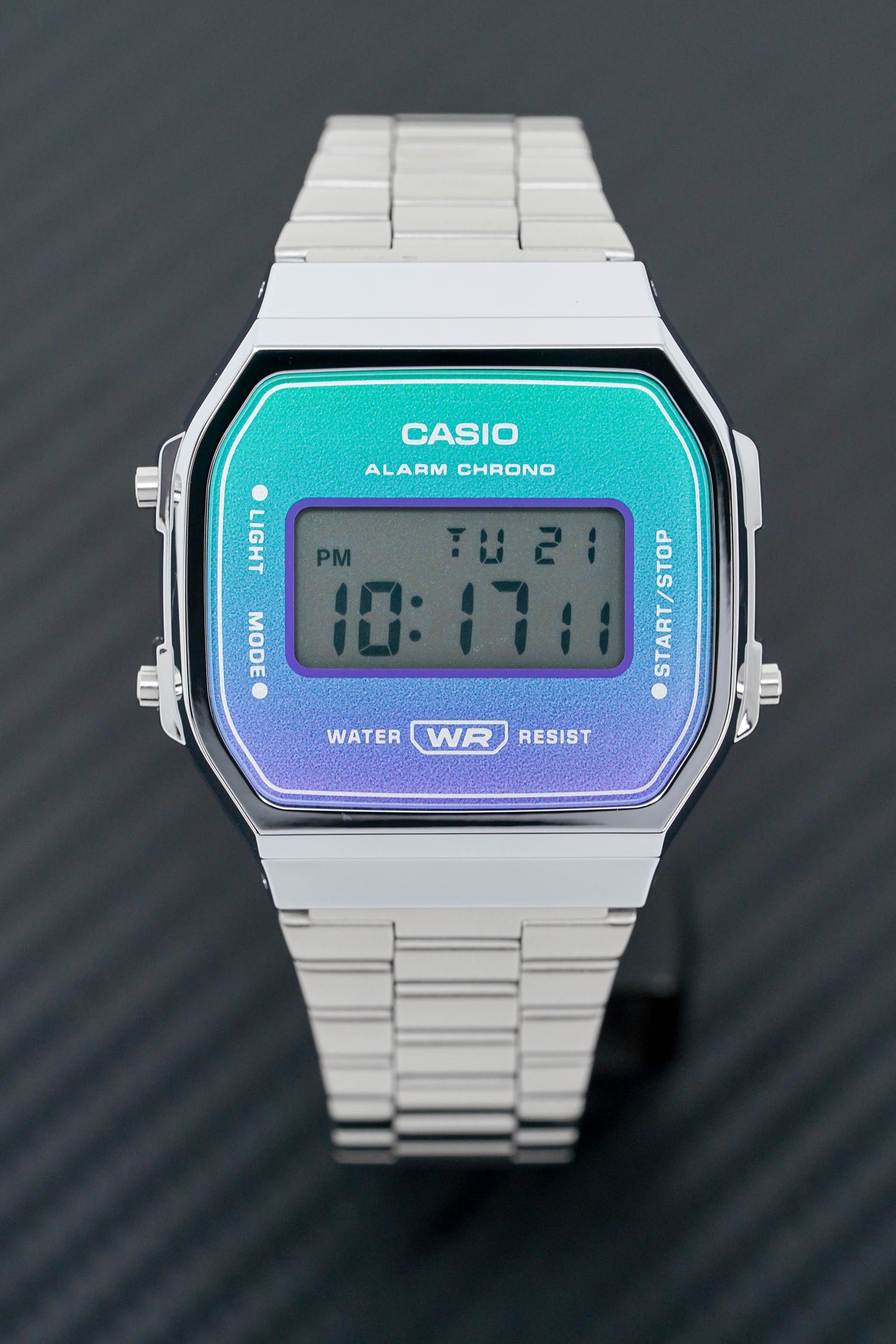 Casio Watch Digital Vintage Blue/Green A168WER-2ADF