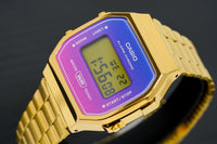 Thumbnail for Casio Watch Digital Vintage Gold Pink/Purple A168WERG-2ADF