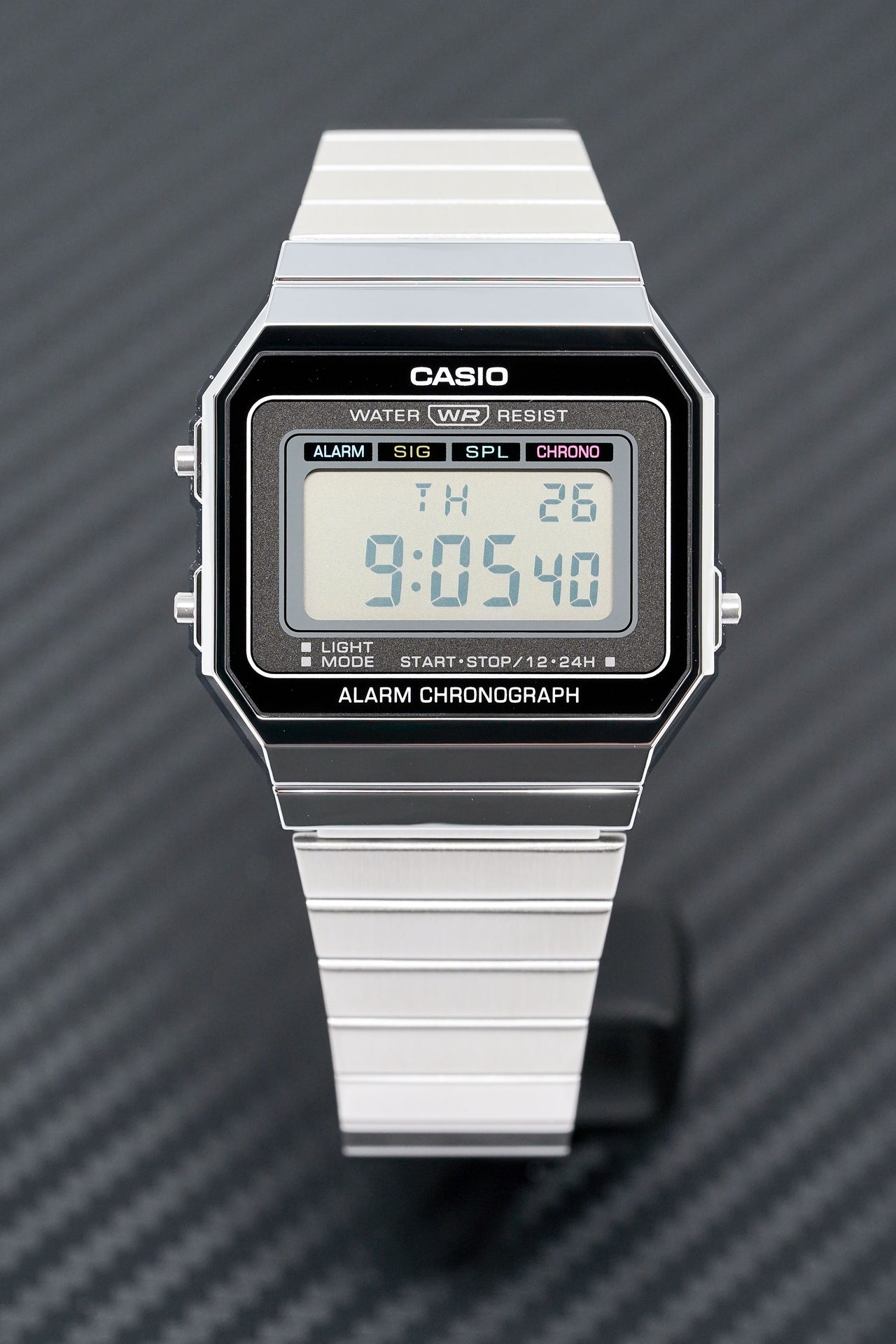 Casio Watch Digital Vintage Classic Flat Link A700W-1ADF