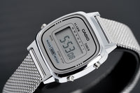 Thumbnail for Casio Ladies Watch Digital Vintage Classic Milanese Silver LA670WEM-7DF