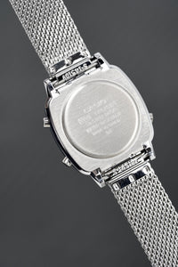 Thumbnail for Casio Ladies Watch Digital Vintage Classic Milanese Silver LA670WEM-7DF