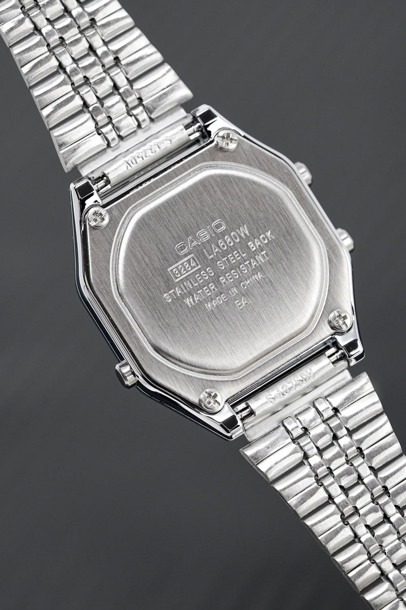 Casio Ladies Watch Digital Vintage Classic Jubilee Black LA680WA1BDF