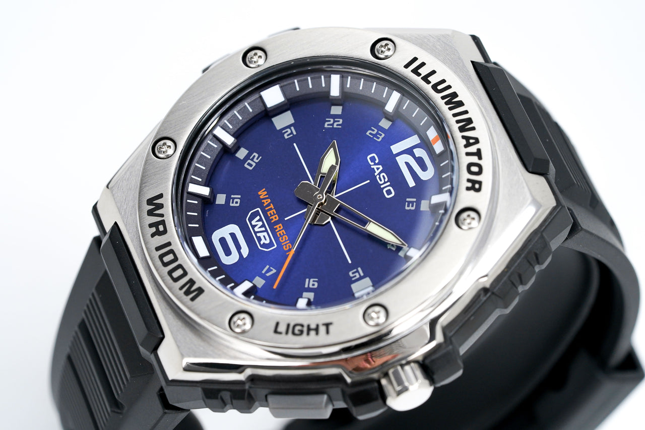 Casio Men's Watch Illuminator WR100M Blue MWA-100H-2AVDF