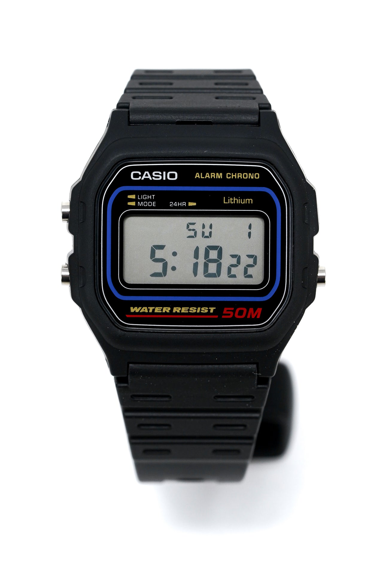 Casio Watch Alarm Chronograph Digital Black – Watches & Crystals