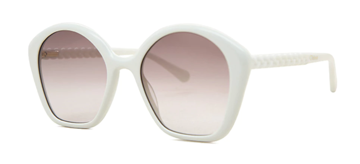 Chloé Kids Sunglasses Oversized Butterfly White CC0001S-004 49