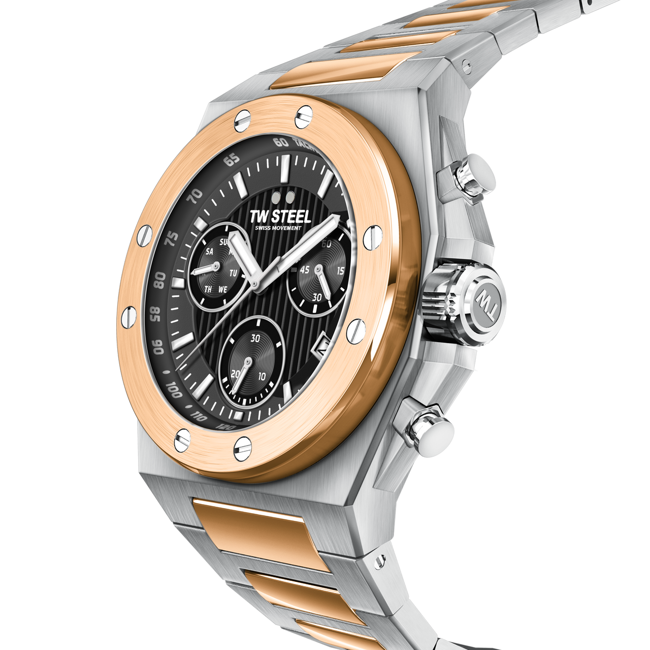 TW Steel CEO Tech 45mm Grey Men's Two-Tone Watch CE4083