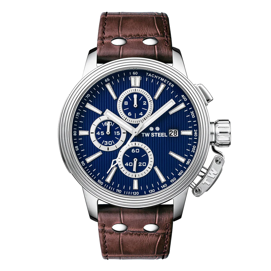 TW Steel Watch Men's CEO Adesso Chronograph Brown CE7009