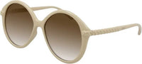 Thumbnail for Chloé Women's Sunglasses Oversized Round White/Brown CH0002S-002 58