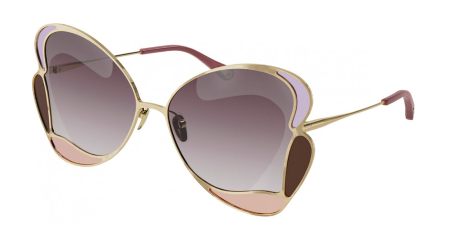 Chloé Women's Sunglasses Gemma Butterfly Purple CH0048S-004 60