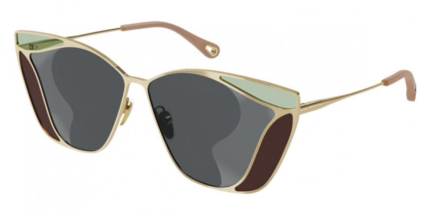 Chloé Women's Sunglasses Gemma Geometric Grey CH0049S-002 59