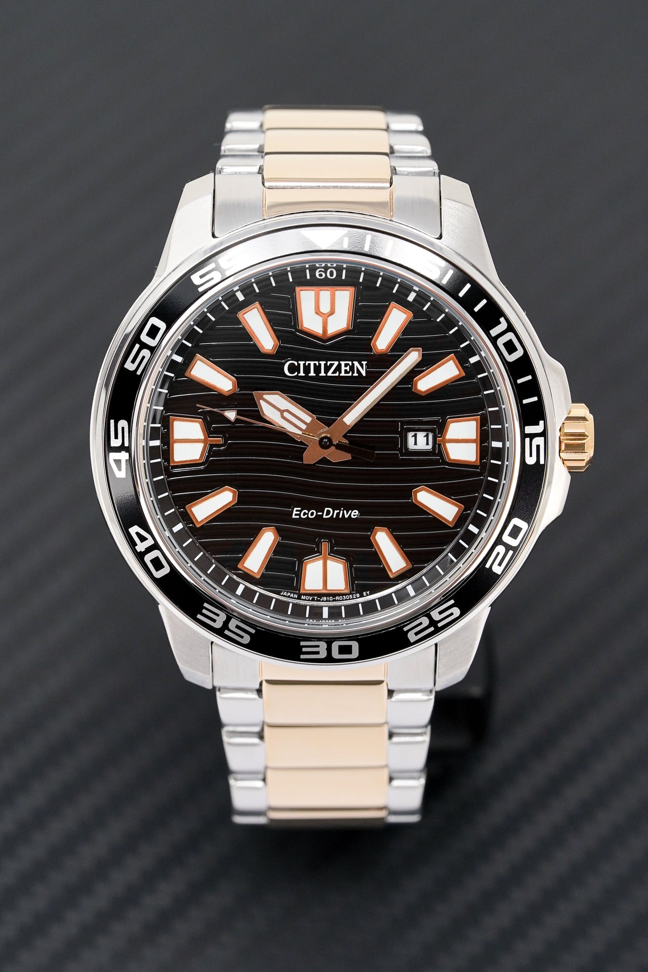 Citizen Men's Watch Eco-Drive Marine Two-Tone Black AW1524-84E