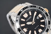 Thumbnail for Citizen Men's Watch Eco-Drive Marine Two-Tone Black AW1524-84E