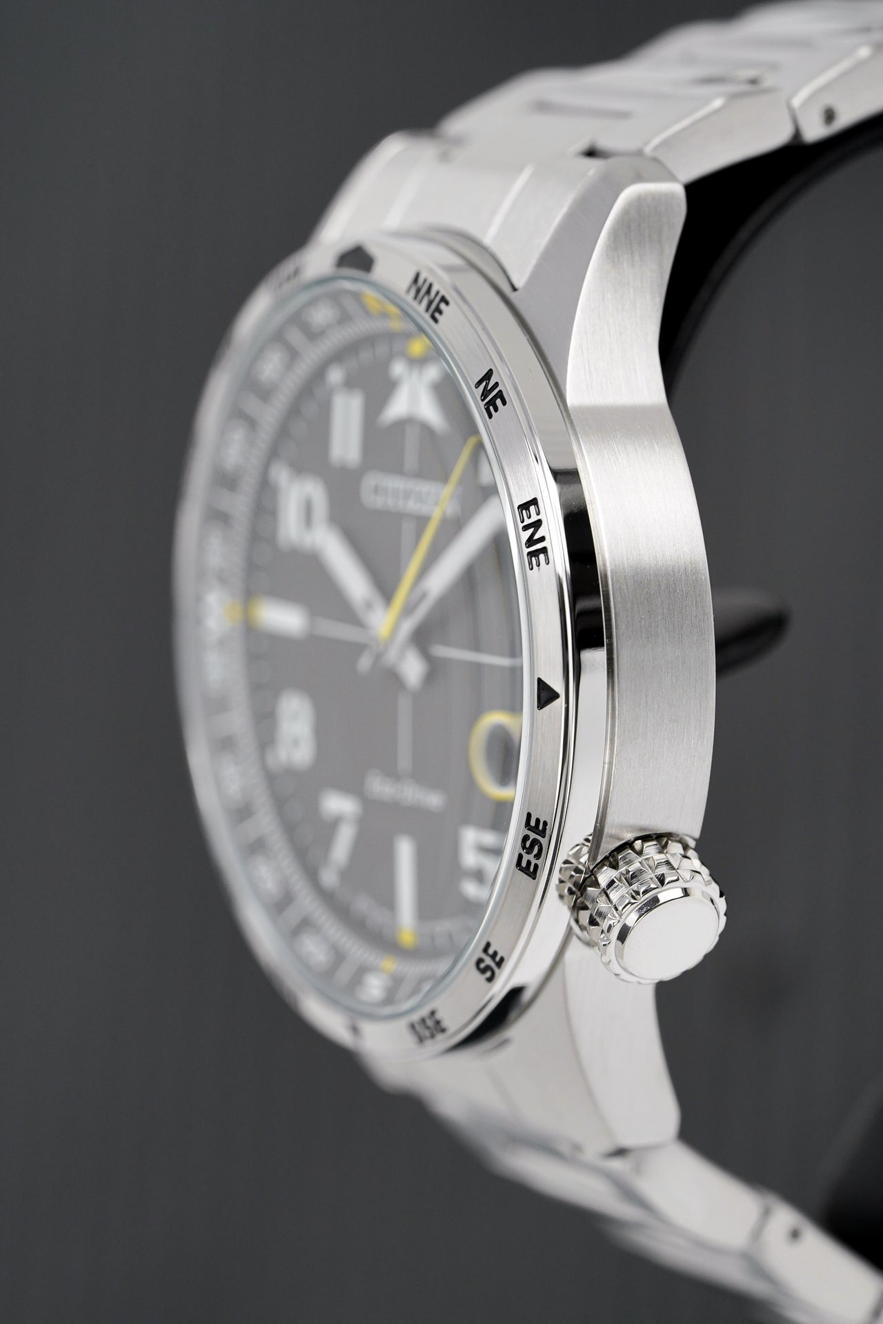 Preislimitierter Sonderverkauf Citizen Men\'s & Crystals – BM7550-87E Watches Black Eco-Drive Watch Aviator
