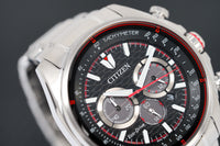 Thumbnail for Citizen Men's Watch Eco-Drive Active Chrono Black Red CA4561-89E