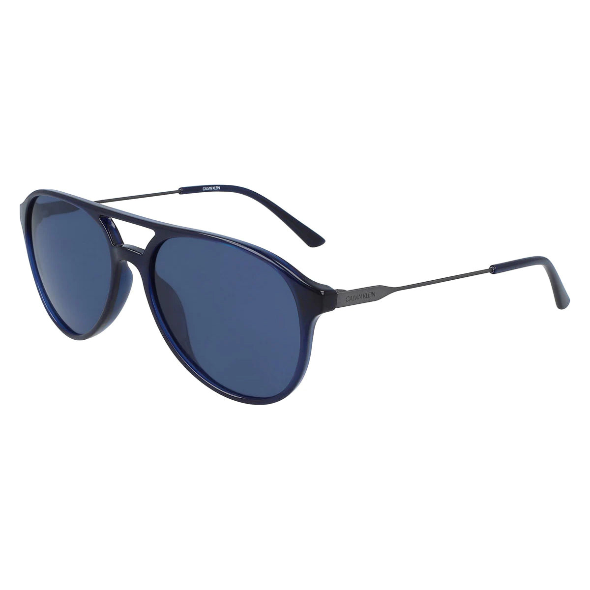Calvin Klein Men's Pilot Sunglasses Navy Blue CK20702S 410