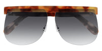 Thumbnail for Courrèges Women's Sunglasses Oversized Flat Top Tortoise CL1901-001 66