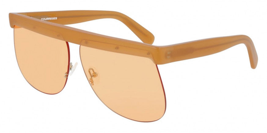 Courrèges Women's Sunglasses Oversized Flat Top Orange CL1901-007 66
