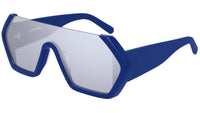 Thumbnail for Courrèges Women's Sunglasses Oversized Shield Blue CL1909-004 99