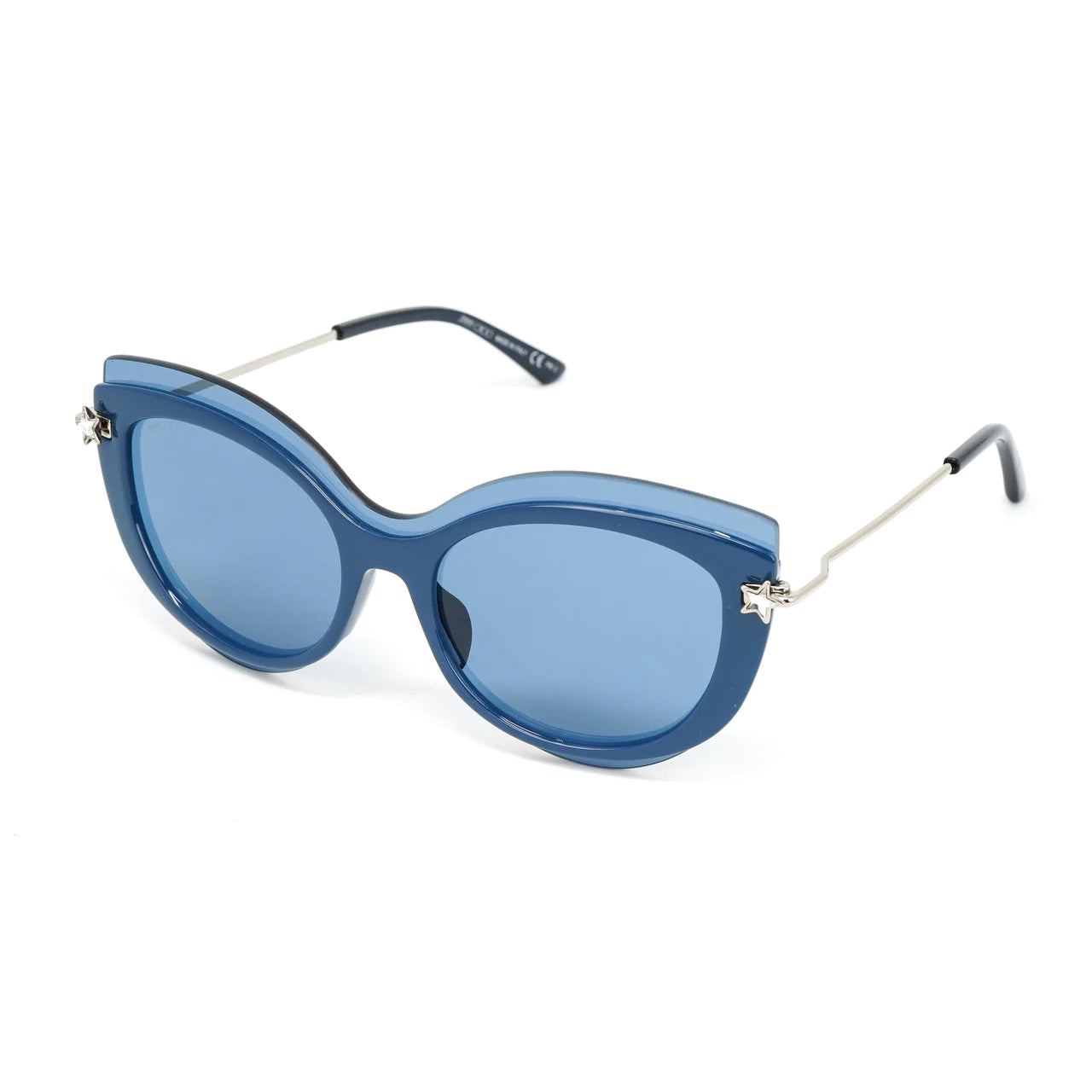 Jimmy Choo Women's Sunglasses Round Cat Eye Blue CLEA/G/S PJP