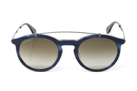 Thumbnail for Converse Unisex Sunglasses Round Flat Top Navy and Brown SCO139 0M61