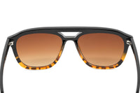 Thumbnail for Converse Unisex Sunglasses Square Flat Top Black and Tortoise SCO295 BLTO