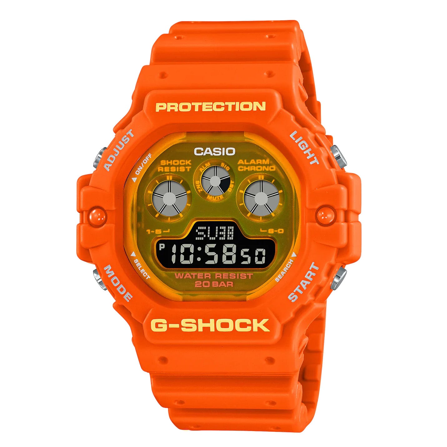 Casio G-Shock Watch Men's Shock Tech Orange DW-5900TS-4DR