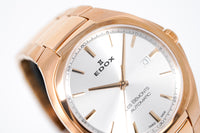 Thumbnail for Edox Men's Automatic Watch Les Bèmonts Ultra Slim Silver Rose Gold 42mm 80114 37R AIR