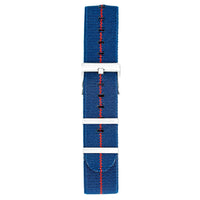 Thumbnail for Watch Nato Strap 20mm Elasticated Nylon Blue Red