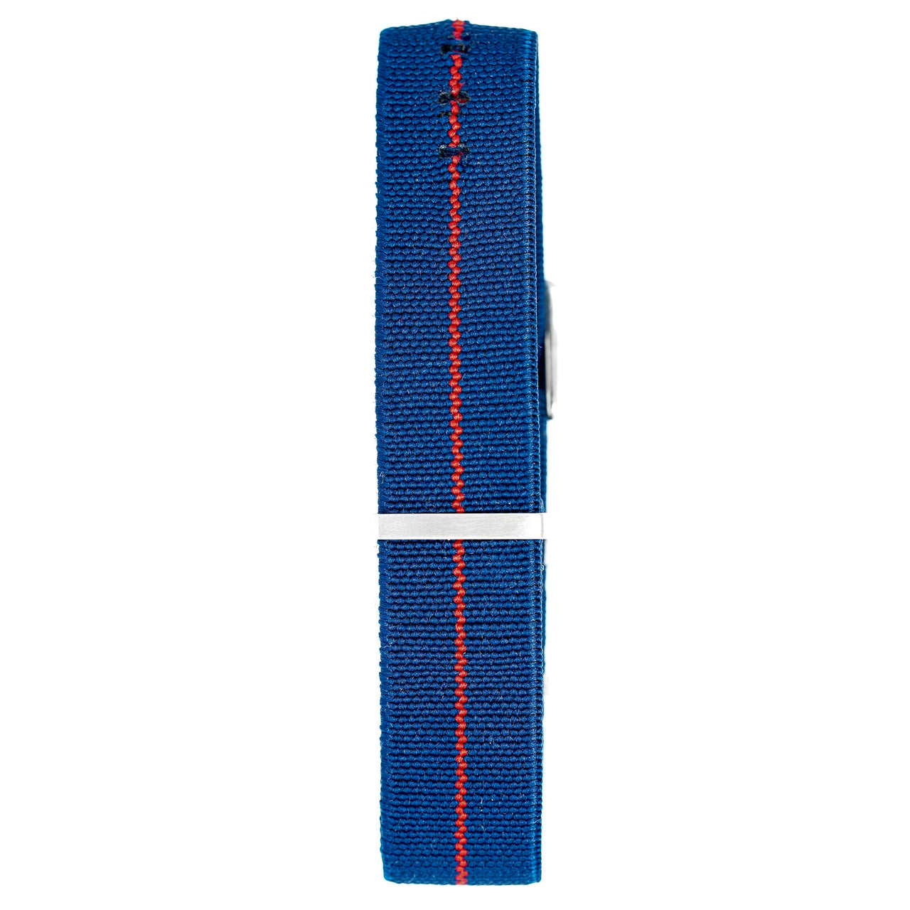 Watch Nato Strap 20mm Elasticated Nylon Blue Red