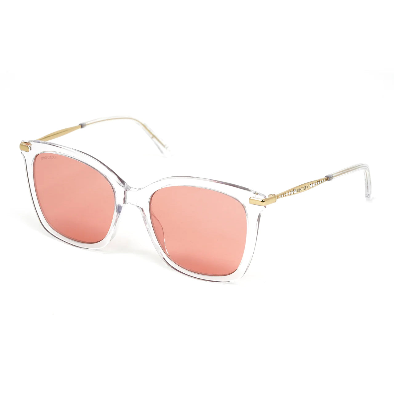 Jimmy Choo Women's Sunglasses Oversized Square Clear/Pink ELIA/S 900
