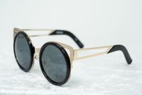 Thumbnail for Erdem Sunglasses Cat Eye Light Gold and Black