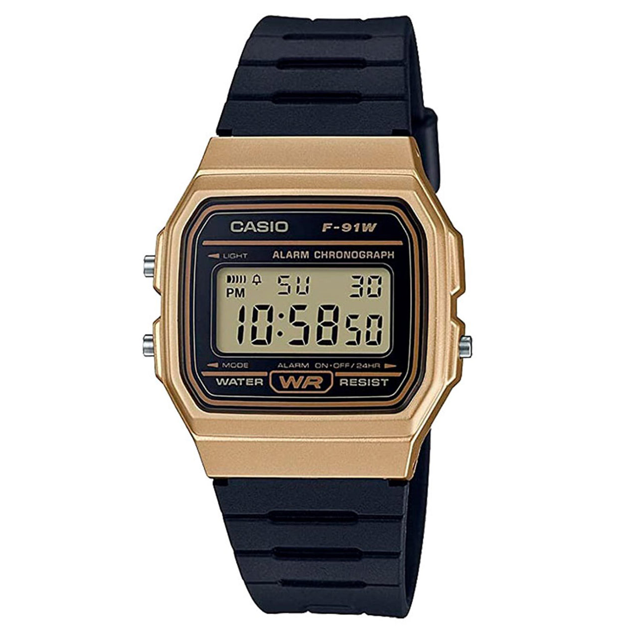 Casio Classic Sports Digital Black/Gold F-91WM-9ADF – Watches & Crystals