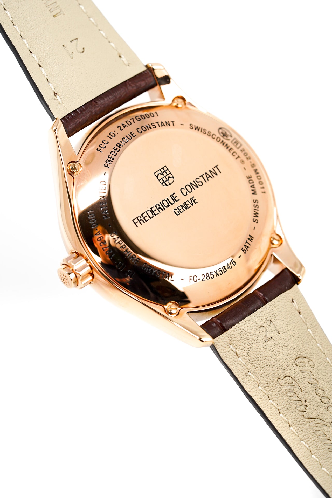 Frederique Constant Watch Men's Horological Smartwatch Classics Rose Gold FC-285V5B4