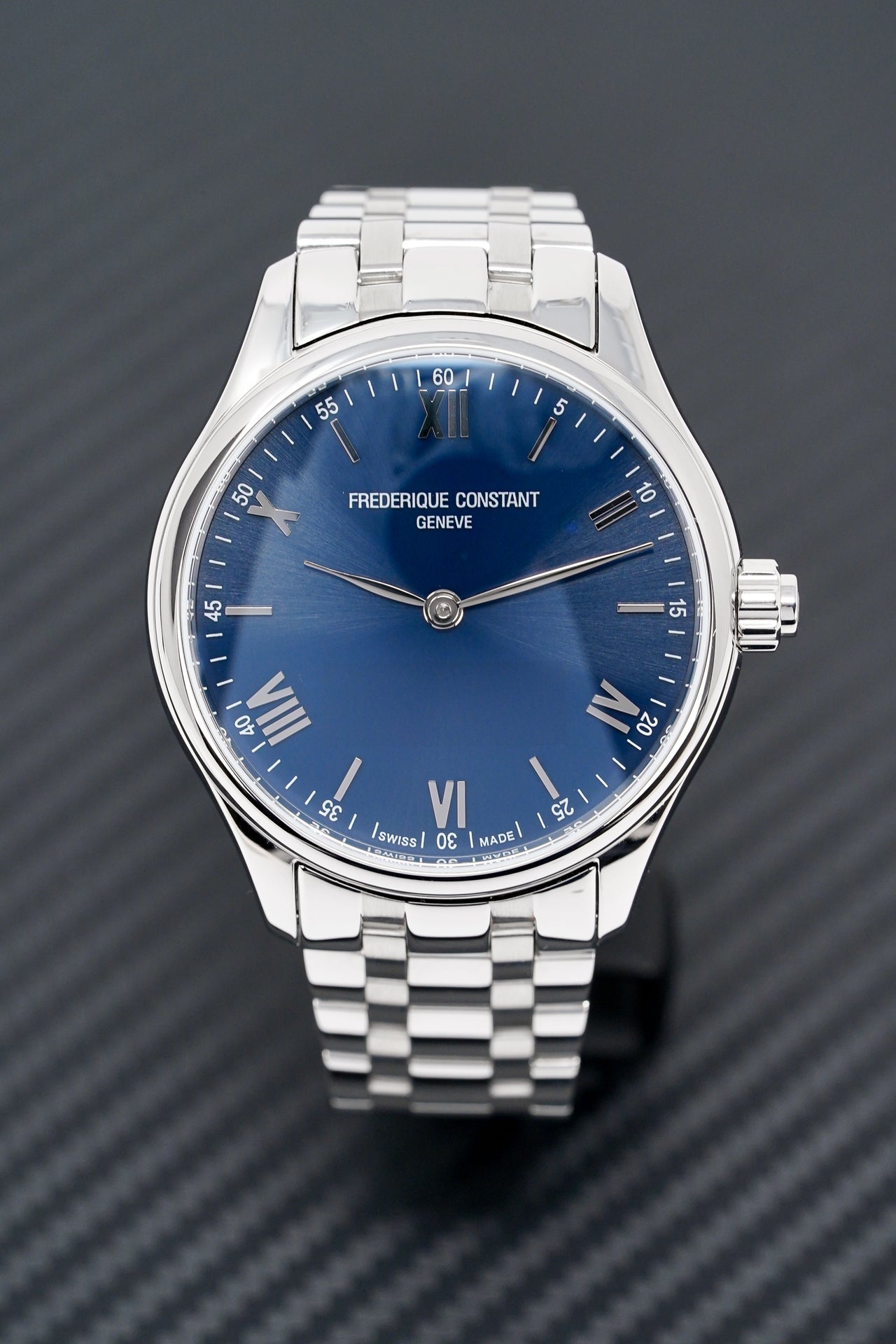 Frederique Constant Watch Men's Vitality Smartwatch Blue FC-287N5B6B