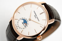 Thumbnail for Frederique Constant Watch Men's Slimline Moonphase Rose Gold PVD FC-705V4S4