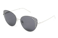 Thumbnail for Furla Women's Sunglasses Rimless Cat Eye Silver/Grey SFU180 0579