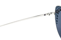 Thumbnail for Furla Women's Sunglasses Rimless Cat Eye Silver/Grey SFU180 0579