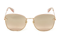 Thumbnail for Furla Women's Butterfly SunglassesGold/Brown SFU457 2AMG