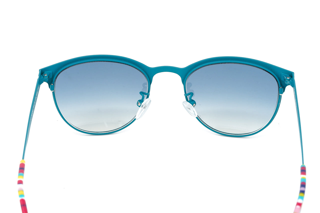 Furla Women's Sunglasses Classic Square Blue SU4340 1H9X