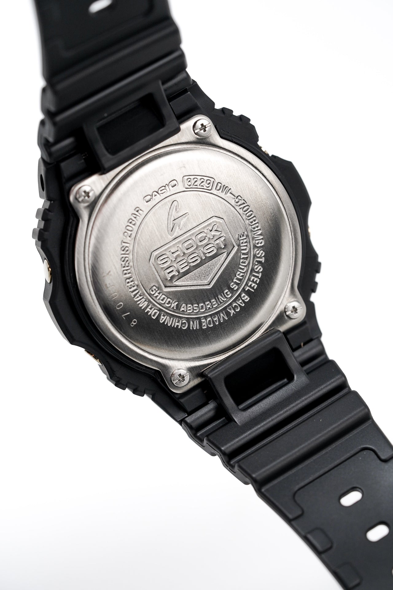 Casio G-Shock Watch Men's Round Metallic Gold Mirror Face DW-5700BBMB-1DR
